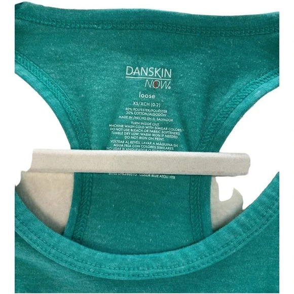 Danskin Now Loose Razorback Blue Tank Top Size XS - Picture 7 of 8